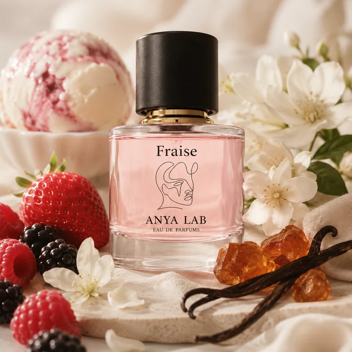 Fraise Cachée berry swirl ice cream editorial